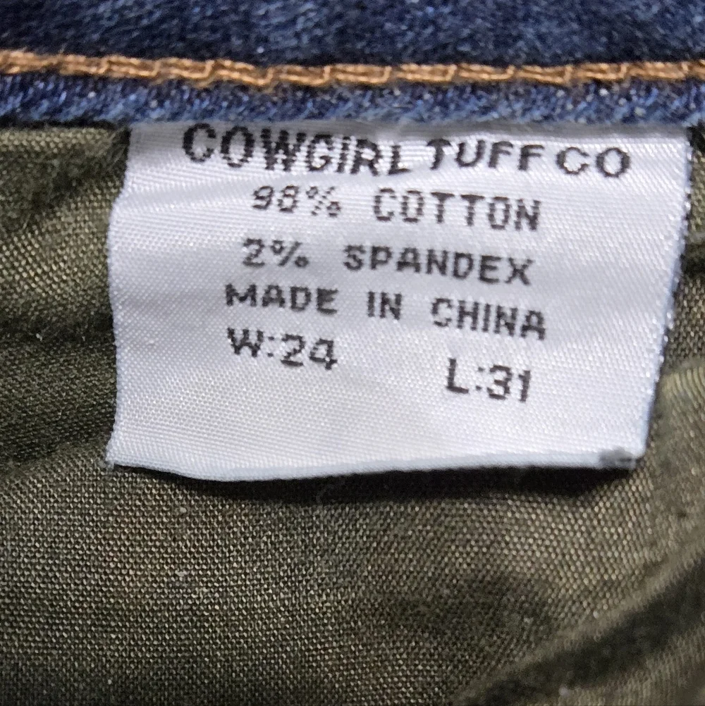 Cowgirl Tuff Light Blue Straight Leg Jeans - Picture 6 of 8